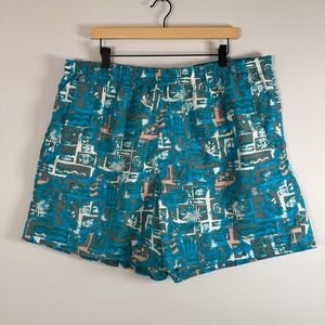 Columbia PFG Men's Backcast Lined Swim Trunks Water Shorts‎ Fishing XXL Hawaiian